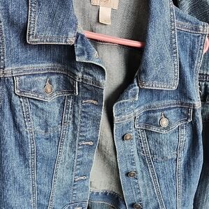 LOFT Women's Blue Denim Vest